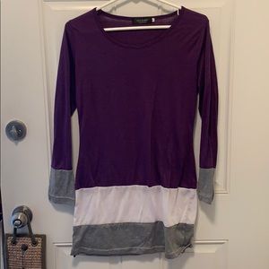 Purple long sleeve top